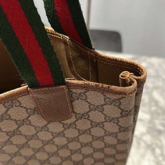 Authentic Gucci GG Supreme Web Tote - Picture 7 of 16